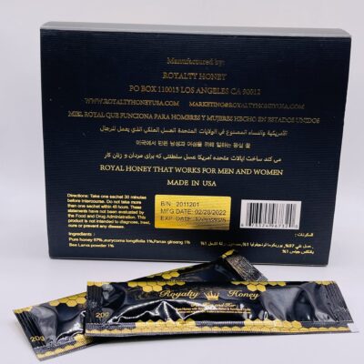 “..Royalty..” Honey 12 Sachets X 20 Grams For Him And Her Made In The USA!