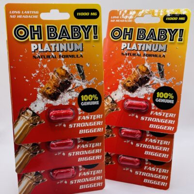 Oh .Baby “.Platinum.” 11000 Male Sex Enhancement 6 Pack Deal