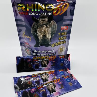 Rhino..,69.,. Honey,,. BlueBerry Flavor 12 Count For Men